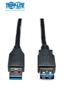 CABLE DE EXTENSIÓN USB 3.0 SUPERSPEED - USB-A A USB-A, M/H, NEGRO, 91 CM 3 PIES