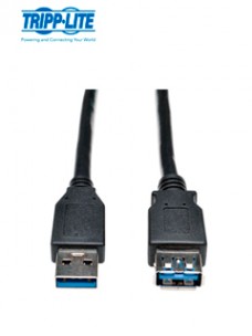 CABLE DE EXTENSIÃ³N USB 3.0 SUPERSPEED (M/H) NEGRO, 1.83 M (6 PIES)EXTIENDE UN CA