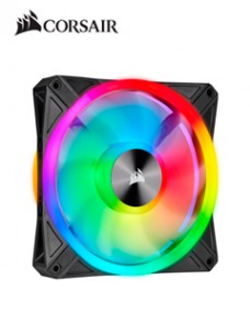 FAN CORSAIR QL140 RGB, 14 CM, 550 - 1250 ±10% RPM, 6V - 13.2V, PWM CONTROL. AIRFL