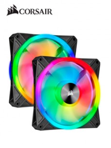 FAN CORSAIR DUAL QL140 RGB, 14CM, 550 - 1250 ±10%RPM, 6V - 13.2V, PWM CONTROL. FA