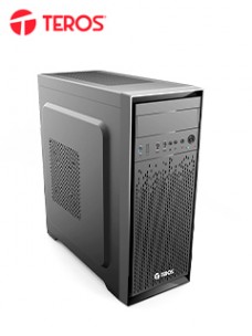 CASE TEROS TE-1166N, MID TOWER, ATX, 600W REAL, NEGRO,