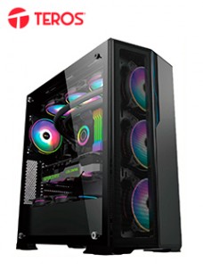 CASE GAMER TEROS TE1175N, MID TOWER, NEGRO, USB 3.0, USB 2.0, AUDIO.PANEL LATERA