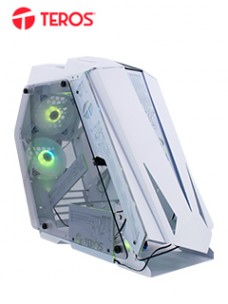 CASE GAMER TEROS TE-1316G, MID TOWER, USB 3.0 / USB 2.0, AUDIO, VENTILADOR ARGB, BLAN