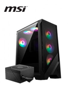 CASE CON FUENTE DE 650W MSI MAG FORGE 120A AIRFLOW, MID TOWERPUERTOS: 2 X USB 3.