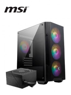 CASE CON FUENTE DE 600W MSI MAG FORGE M100A, MICRO ATX TOWERPUERTOS: 1 X USB 3.2