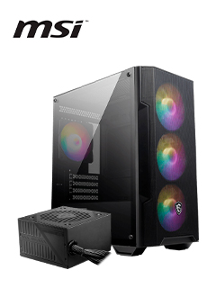 CASE CON FUENTE DE 600W MSI MAG FORGE M100A, MICRO ATX TOWERPUERTOS: 1 X USB 3.2