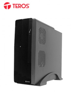 CASE TEROS TE-1039S, SLIM, 250 W, USB 3.0 / USB 2.0, AUDIO HD, DVD, NEGROPRESENT