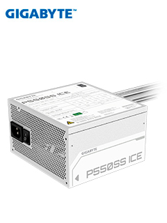 FUENTE DE ALIMENTACIÃ³N GIGABYTE P550SS ICE , 550W, 80 PLUS SILVER, FORMATO ATX.