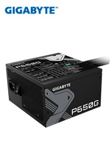 FUENTE DE ALIMENTACIÃ³N GIGABYTE P650G, 650W, 80 PLUS GOLD, FORMATO ATX.