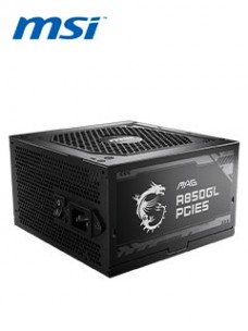 FUENTE DE ALIMENTACIÃ³N MSI MAG A850GL PCIE5, 850W, 80 PLUS GOLD, FORMATO ATX.