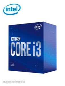 PROCESADOR INTEL CORE I3-10100F, 3.60 GHZ, 6 MB CACHÃ© L3, LGA1200, 65W, 14 NM.CO