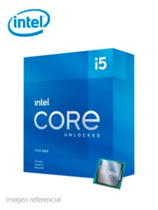 PROCESADOR INTEL CORE I5-11600KF 3.90 / 4.90 GHZ,12 MB CACHÉ L3, LGA1200, 125W, 14 NM