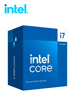 PROCESADOR INTEL CORE I7-14700F 2.10/5.40GHZ, 33 MB INTEL SMART CACHÃ©, LGA1700, 65W/2