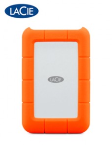 DISCO DURO EXTERNO PORTATIL LACIE RUGGED, 5TB, INTERFAZ USB-C, COLOR NARANJA.LOS