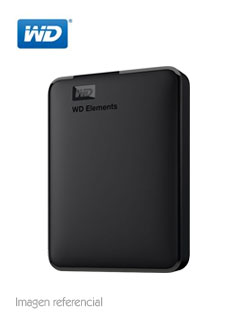 DISCO DURO EXTERNO WESTERN DIGITAL ELEMENTS PORTABLE, 4 TB, USB 3.0, NEGRO.