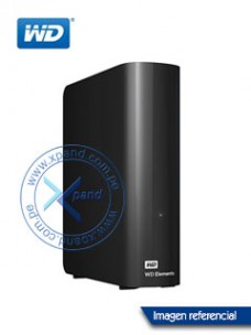 DISCO DURO EXTERNO WESTERN DIGITAL ELEMENTS DESKTOP, 4 TB, USB 3.0, NEGRO.