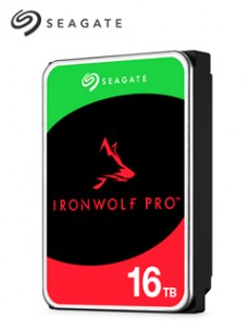 DISCO DURO SEAGATE IRONWOLF PRO NAS ST16000NT001 16TB SATA 6GB/S 7200RPM, 256MB CACHE