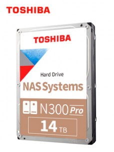 DISCO DURO TOSHIBA N300 PRO, 14TB NAS, SATA 6.0GB/S, 7200RPM, 512MB CACHE, 3.5.