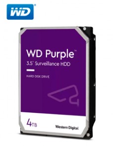 DISCO DURO WESTERN DIGITAL WD PURPLE, 4TB, SATA 6.0 GB/S, 256MB CACHE, 5400 RPM, 3.5