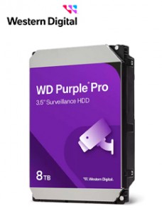 DISCO DURO WESTERN DIGITAL PURPLE PRO, 8 TB, SATA, 256MB CACHE, 7200RPM, 3.5