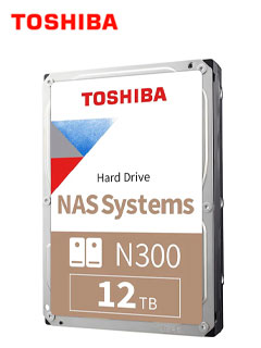 DISCO DURO TOSHIBA N300 NAS, 12TB, SATA 6.0GB/S, 7200RPM, 512MB CACHE, 3.5.