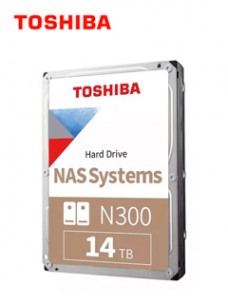 DISCO DURO TOSHIBA N300 NAS, 14TB, SATA 6.0GB/S, 7200RPM, 512MB CACHE, 3.5.