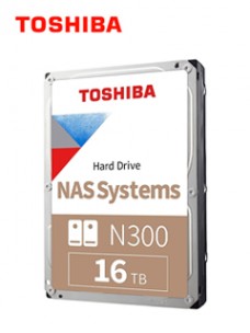 DISCO DURO TOSHIBA N300 16TB, SATA 6.0GB/S, NAS, 512MB CACHE, 7200RPM, 3.5