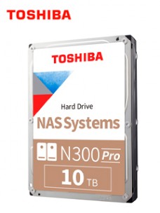 DISCO DURO TOSHIBA N300 PRO NAS, 10TB, SATA 6.0GB/S, 7200RPM, 512MB CACHE, 3.5.