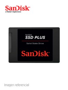 UNIDAD DE ESTADO SOLIDO SANDISK PLUS, 480GB, SATA6GB/S, 2.5, 7MM.VELOCIDAD DE E