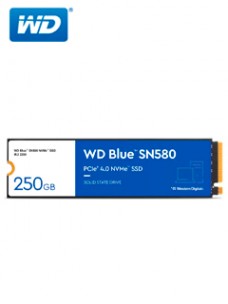UNIDAD EN ESTADO SOLIDO WESTERN DIGITAL BLUE SN580 NVME 250GB M.2 2280 PCIE GEN4 NVME