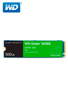 UNIDAD EN ESTADO SOLIDO WESTERN DIGITAL GREEN SN350 NVME, 500GB M.2 2280INTERFAZ