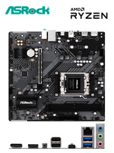 MOTHERBOARD ASROCK A620M-HDV/M.2, CHIPSET AMD A620, SOCKET AMD AM5, MATXSOPORTA 