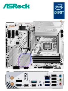 MOTHERBOARD ASROCK Z890 PRO RS WIFI WHITE, CHIPSET INTEL Z890, LGA 1851, HDMI, DP, AT