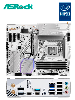 MOTHERBOARD ASROCK Z890 PRO RS WIFI WHITE, CHIPSET INTEL Z890, LGA 1851, HDMI, DP, AT