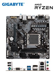 MOTHERBOARD GIGABYTE A620M S2H (REV. 1.0) CHIPSETAMD A620, SOCKET AM5, MICRO ATX