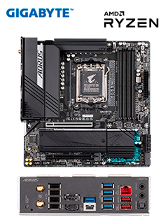 MOTHERBOARD GIGABYTE B650M AORUS ELITE AX, CHIPSET AMD B650, SOCKET AMD AM5, MATX