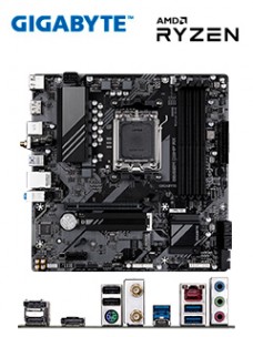 MOTHERBOARD GIGABYTE B650M D3HP AX, CHIPSET AMD B650, SOCKET AMD AM5, MATXSOPORT