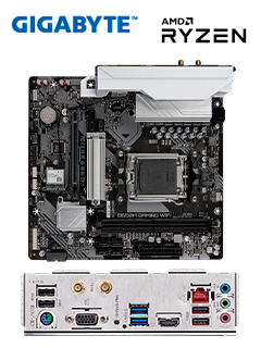MOTHERBOARD GIGABYTE B650M GAMING WIFI, CHIPSET AMD B650, SOCKET AMD AM5, MATXSO