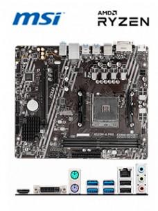 MOTHERBOARD MSI A520M-A PRO, CHIPSET AMD A520, SOCKET AMD AM4, MATXSOPORTA PROCE