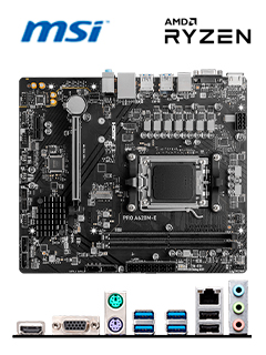 MOTHERBOARD MSI PRO A620M-E, CHIPSET AMD A620, SOCKET AM5, HDMI, VGA, MATXSOPORT