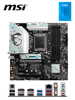 MOTHERBOARD MSI B760M GAMING PLUS WIFI, CHIPSET INTEL B760, LGA1700, HDMI, DP, MATX