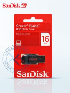 MEMORIA FLASH SANDISK CRUZER BLADE, CAPACIDAD 16 GB, INTERFAZ USB 2.0. PRESENTACIÓN E