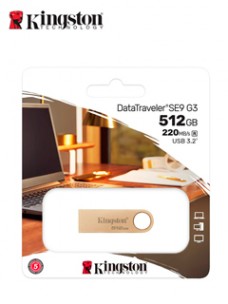 MEMORIA FLASH USB KINGSTON DATATRAVELER SE9 G3, 512GB, USB 3.2 GEN 1 (TIPO-A)VEL