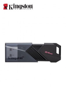 MEMORIA FLASH USB KINGSTON DATATRAVELER EXODIA ONYX, 64GB, USB 3.2 GEN 1, COLOR NEGRO