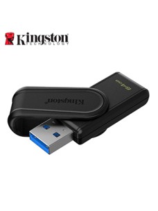 MEMORIA FLASH USB KINGSTON DATATRAVELER EXODIA S,64GB, INTERFAZ: USB 3.2 GEN 1, NEGRO