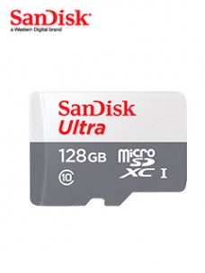 MEMORIA FLASH SANDISK ULTRA MICROSDHC, UHS-I, CLASS10, 128GB, INCLUYE ADAPTADOR SD.