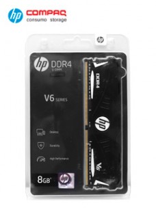 MEMORIA HP V6 SERIES, 8GB, DDR4, 3600 MHZ, PC4-28800, CL-18, 1.35V