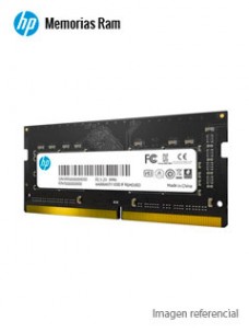 MEMORIA HP S1 SERIES, 8GB, DDR4, SO-DIMM, 2666 MHZ, 1.2V.