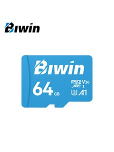 MEMORIA FLASH MICROSD BIWIN MS100, 64GB, INTERFAZ: UHS-1, C10, U3, V30, A1VELOCI