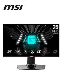 MONITOR PLANO GAMING MSI G255PF E2 24.5/FHD/RAPID IPS/180HZ/HDMIX2/DP X1/HEADPHONE-O